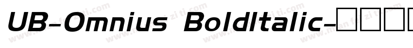 UB-Omnius BoldItalic字体转换